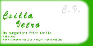 csilla vetro business card